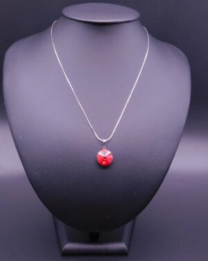 Náhrdelník s komponentem Swarovski® Rivoli vel. 14 Light Siam