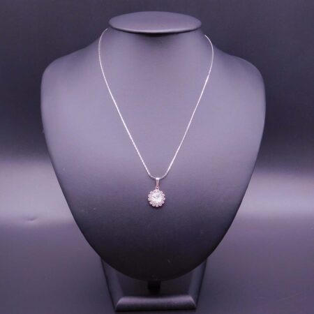 Náhrdelník s komponentem Swarovski® Rivoli vel. 8 se štrasem