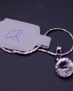 Náhrdelník s komponentem Swarovski® Rivoli vel. 8 Crystal