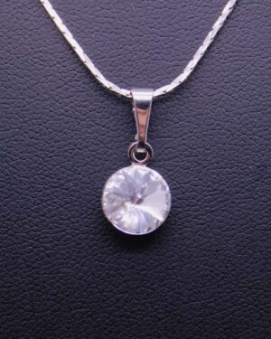 Náhrdelník s komponentem Swarovski® Rivoli vel. 8 Crystal
