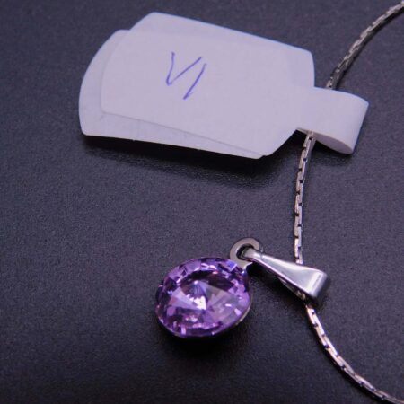 Náhrdelník s komponentem Swarovski® Rivoli vel. 8 Violet - Obrázek 3