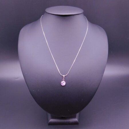Náhrdelník s komponentem Swarovski® Rivoli vel. 8 Violet