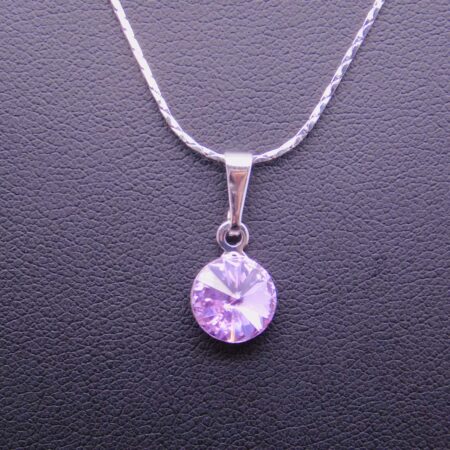 Náhrdelník s komponentem Swarovski® Rivoli vel. 8 Violet - Obrázek 4