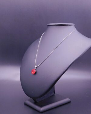Náhrdelník s komponentem Swarovski® Rivoli vel. 12 Light siam