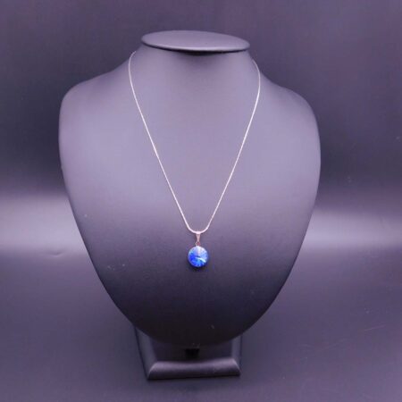 Náhrdelník s komponentem Swarovski® Rivoli vel. 12 Saphire