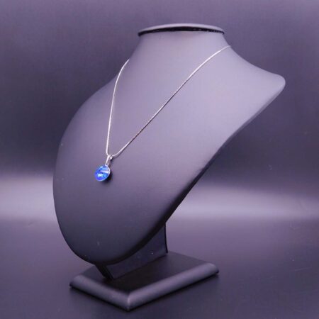 Náhrdelník s komponentem Swarovski® Rivoli vel. 12 Saphire - Obrázek 4