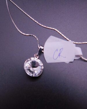 Náhrdelník s komponentem Swarovski® Rivoli vel. 12 Crystal