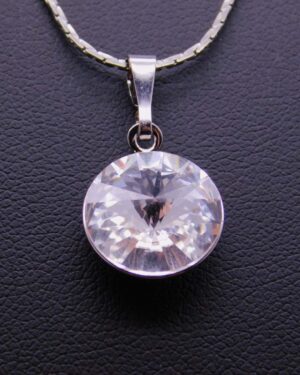 Náhrdelník s komponentem Swarovski® Rivoli vel. 12 Crystal