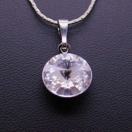Náhrdelník s komponentem Swarovski® Rivoli vel. 12 Crystal - Obrázek 4
