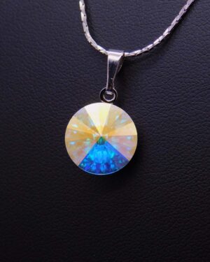 Náhrdelník s komponentem Swarovski® Rivoli vel. 12 AB
