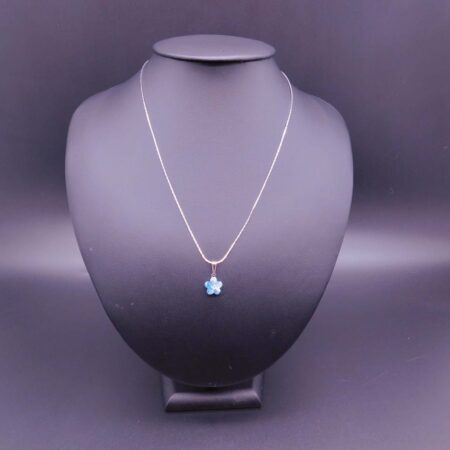Náhrdelník s komponentem Swarovski® Pomněnka vel. 10 Aquamarine