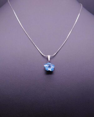 Náhrdelník s komponentem Swarovski® Pomněnka vel. 10 Aquamarine
