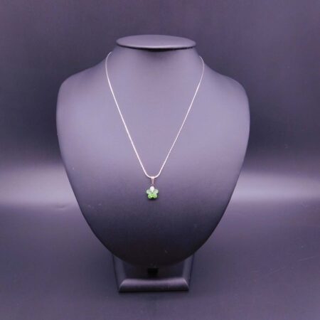 Náhrdelník s komponentem Swarovski® Pomněnka vel. 10 Peridot - Obrázek 2