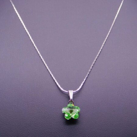 Náhrdelník s komponentem Swarovski® Pomněnka vel. 10 Peridot - Obrázek 4