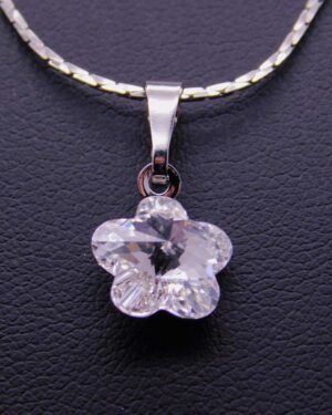 Náhrdelník s komponentem Swarovski® Pomněnka vel. 10 Crystal