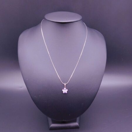 Náhrdelník s komponentem Swarovski® Pomněnka vel. 10 Violet