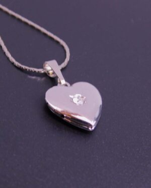 Náhrdelník s komponentem Swarovski® Medailon srdce střední
