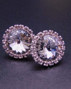 Náušnice s komponentem Swarovski® puzeta s rivoli CR vel. 12 osázenou štrasem