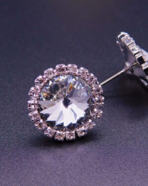 Náušnice s komponentem Swarovski® puzeta s rivoli CR vel. 12 osázenou štrasem