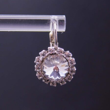 Náušnice s komponentem Swarovski® rivoli CR vel. 8 osázená štrasem/ klapka - Obrázek 4
