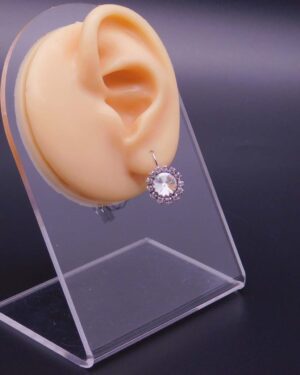Náušnice s komponentem Swarovski® rivoli CR vel. 8 osázená štrasem/ klapka