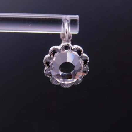 Náušnice s komponentem Swarovski® šatonová růže v kytce/ klapka - Obrázek 4