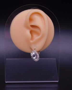 Náušnice s komponentem Swarovski® rivoli CR vel. 12 osázená štrasem/ klapka