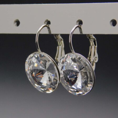 Náušnice s komponentem Swarovski® Rivoli vel. 14 na klapce Crystal - Obrázek 3