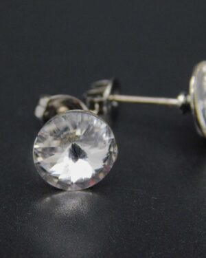 Náušnice s komponentem Swarovski® Rivoli vel. 8 na puzetě Crystal