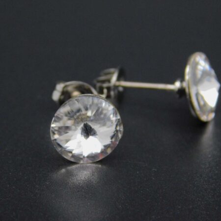 Náušnice s komponentem Swarovski® Rivoli vel. 8 na puzetě Crystal - Obrázek 4