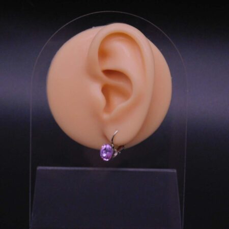 Náušnice s komponentem Swarovski® Rivoli vel. 8 na klapce Violet - Obrázek 4
