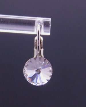 Náušnice s komponentem Swarovski® Rivoli vel. 8 na klapce Crystal