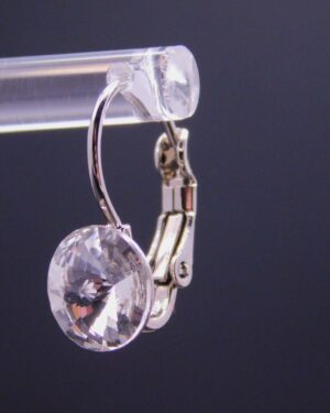 Náušnice s komponentem Swarovski® Rivoli vel. 8 na klapce Crystal