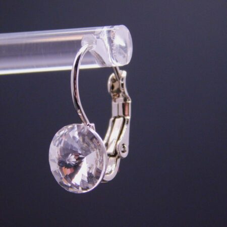 Náušnice s komponentem Swarovski® Rivoli vel. 8 na klapce Crystal - Obrázek 4