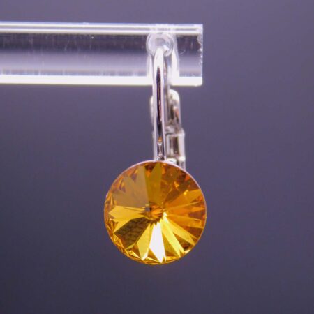Náušnice s komponentem Swarovski® Rivoli vel. 8 na klapce Sunflower - Obrázek 6