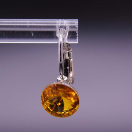 Náušnice s komponentem Swarovski® Rivoli vel. 8 na klapce Sunflower - Obrázek 5