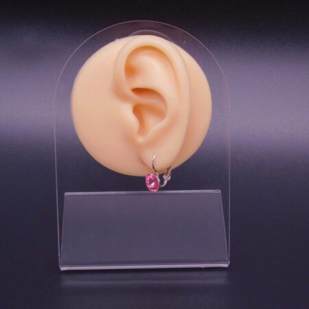 Náušnice s komponentem Swarovski® Rivoli vel. 8 na klapce Rosa - Obrázek 2