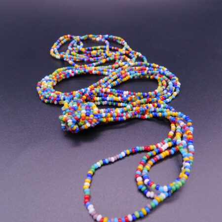 Náhrdelník rokajlový trojřadý s uzlem / Multicolor - Obrázek 2