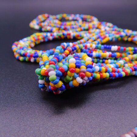 Náhrdelník rokajlový trojřadý s uzlem / Multicolor - Obrázek 4