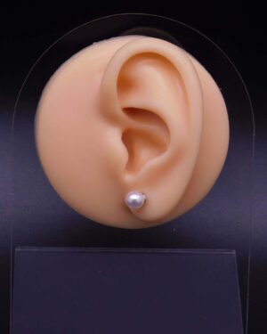 Náušnice perlička na puzetě (vel. 6 mm)