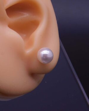 Náušnice perlička na puzetě (vel. 8 mm)