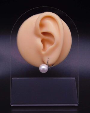 Náušnice perlička na klapce (vel. 10 mm)