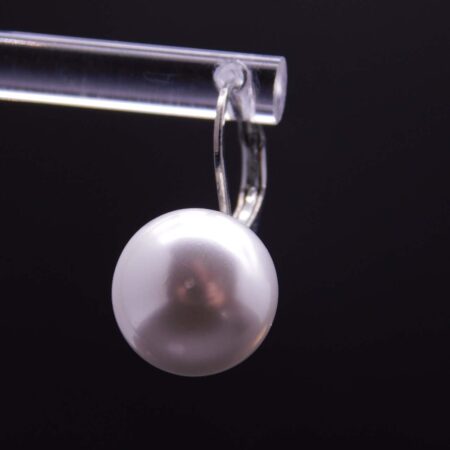 Náušnice perlička na klapce (vel. 12 mm) - Obrázek 3