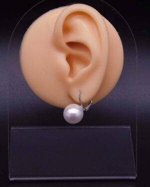 Náušnice perlička na klapce (vel. 12 mm)