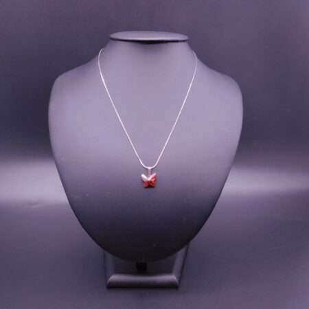 Náhrdelník s komponentem Swarovski® Motýlek vel. 12 Red Magma