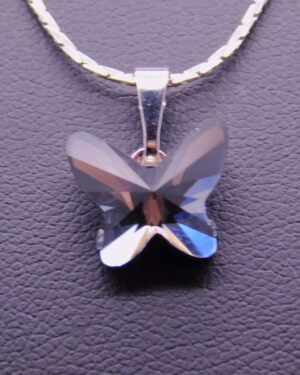 Náhrdelník s komponentem Swarovski® Motýlek vel. 12 Black Diamond