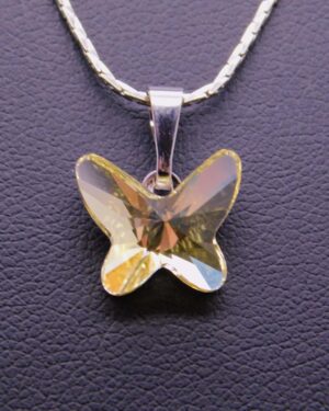 Náhrdelník s komponentem Swarovski® Motýlek vel. 12 Jonquil