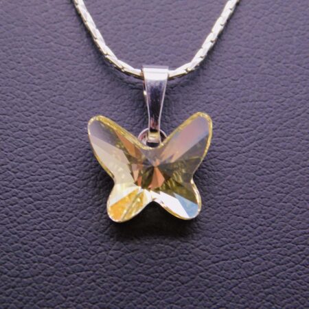 Náhrdelník s komponentem Swarovski® Motýlek vel. 12 Jonquil - Obrázek 3