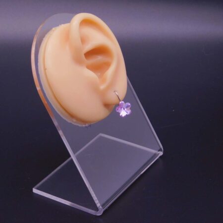 Náušnice s komponentem Swarovski® Pomněnka vel. 10 na klapce Violet - Obrázek 2