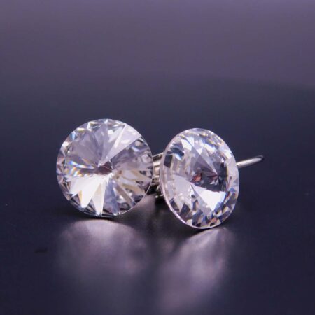 Náušnice s komponentem Swarovski® Rivoli vel. 12 na klapce Crystal - Obrázek 2
